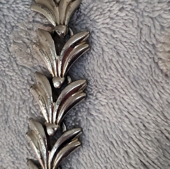 Vintage 50s Bergere Silver-tone Link Bracelet 7" - Picture 4 of 11